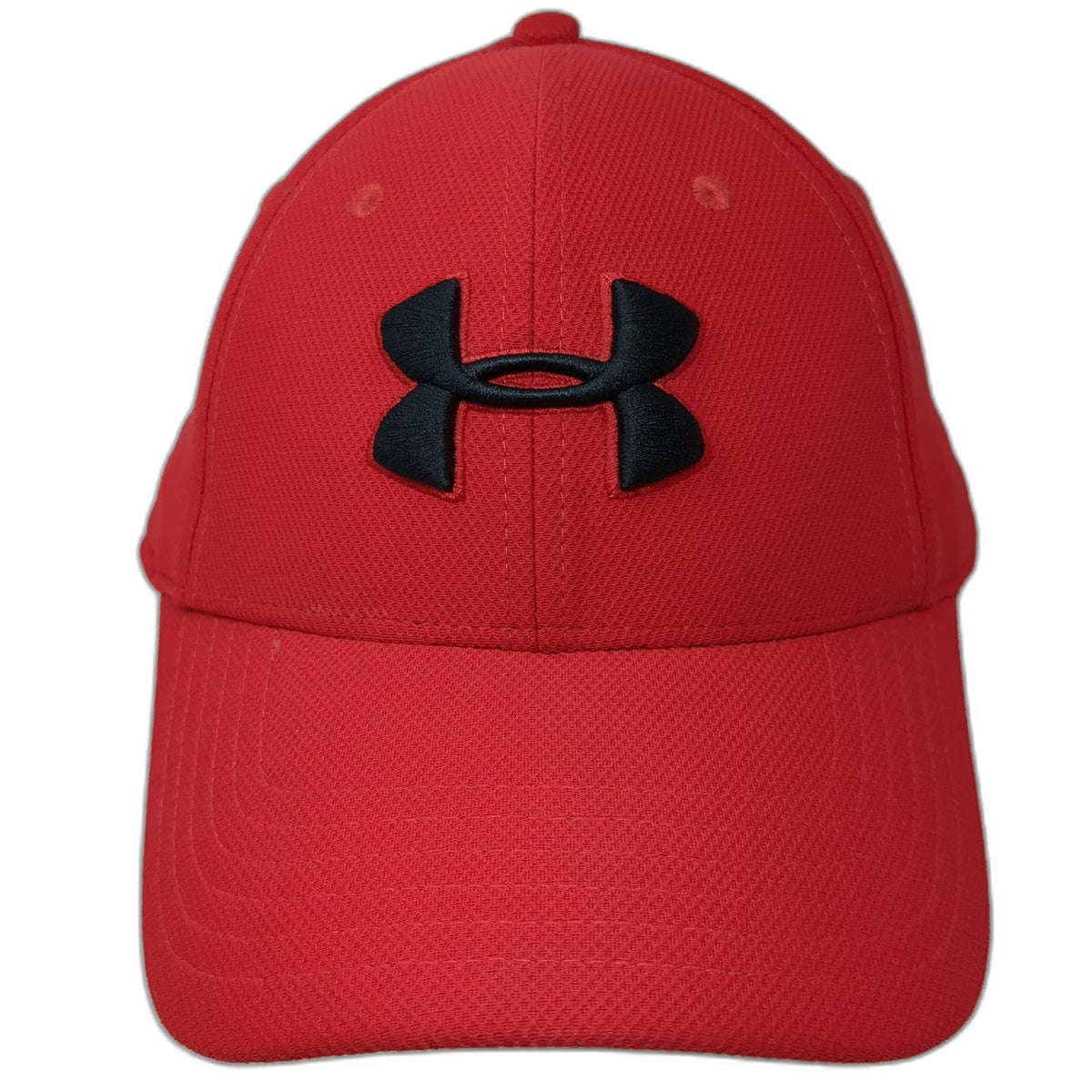 Under Armour Baseball Cap Red L Fitted Performance Breathable Hat Athletic Gear