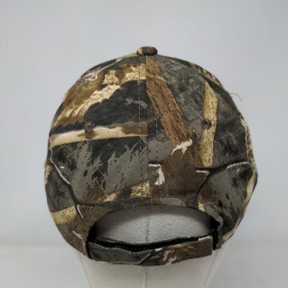 Signatures Strapback Hat Camouflage OSFM Adjustable Vented Holes 6 Panel