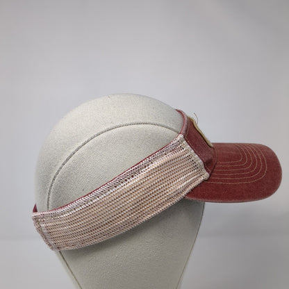 Hangout Snapback Sun Visor Hat Red One Size Adjustable Embroidered Legacy
