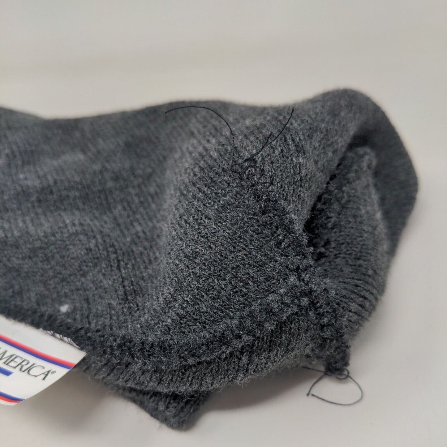 Cap America Men's Knit Beanie Hat Gray IU Health Hospital Embroidered Logo