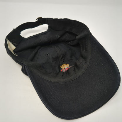 Budweiser Slideback Hat Black One Size Adjustable Embroidered 6 Panel Cotton