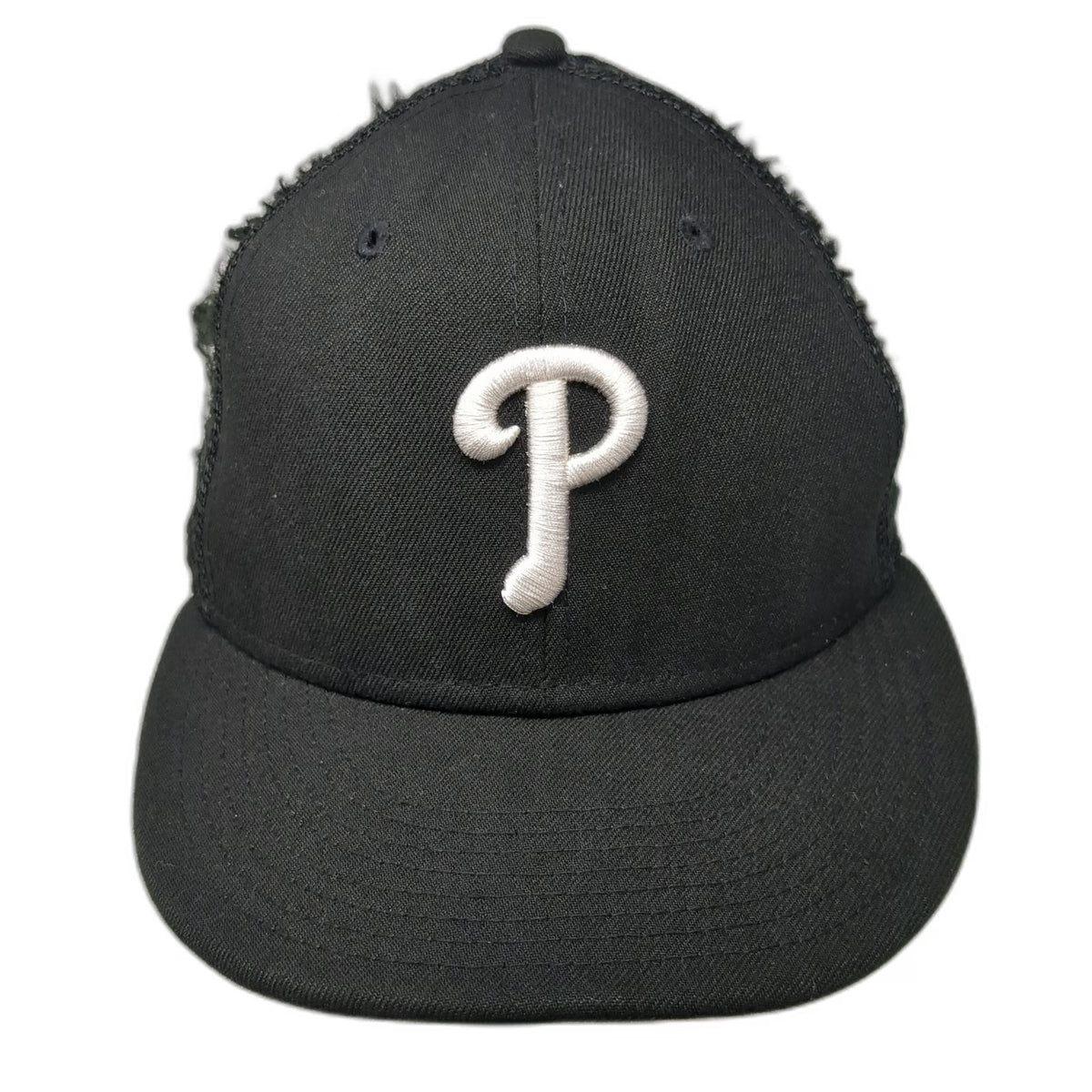 Philadelphia Phillies MLB New Era Trucker Hat Black One Size Mesh Snapback Flat