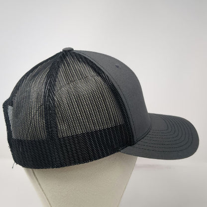 Richardson Trucker Hat Gray One Size Mesh Back TRU Mountain Pine Tree Snapback