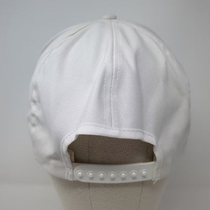 Amoco at 100 Challenging Tomorrow 1989 Trucker Snapback Hat White Yellow Vintage