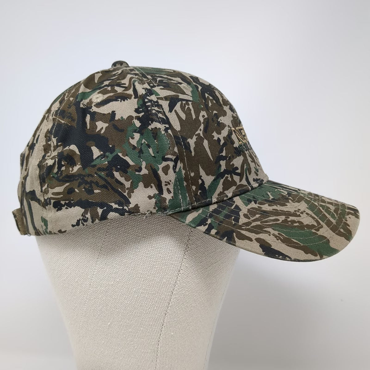 Cobra Baseball Cap Green Brown Black One Size Tiger Stripe Camo NFM Logo Hat