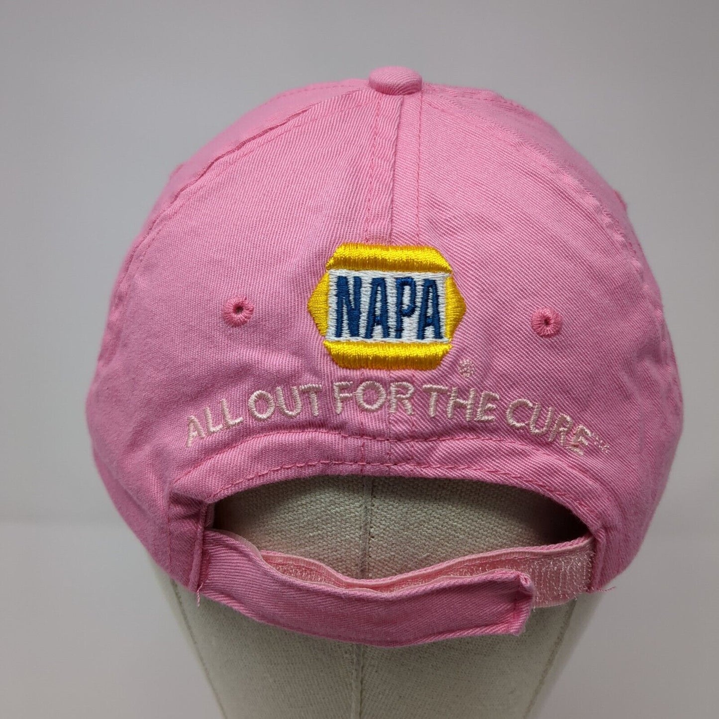 Pink Ribbon Strapback Hat Pink One Size NAPA All Out For The Cure