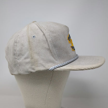 Headliners 5 Panel Beige Blue Yellow Silver One Size Alaska Corduroy Rope Hat