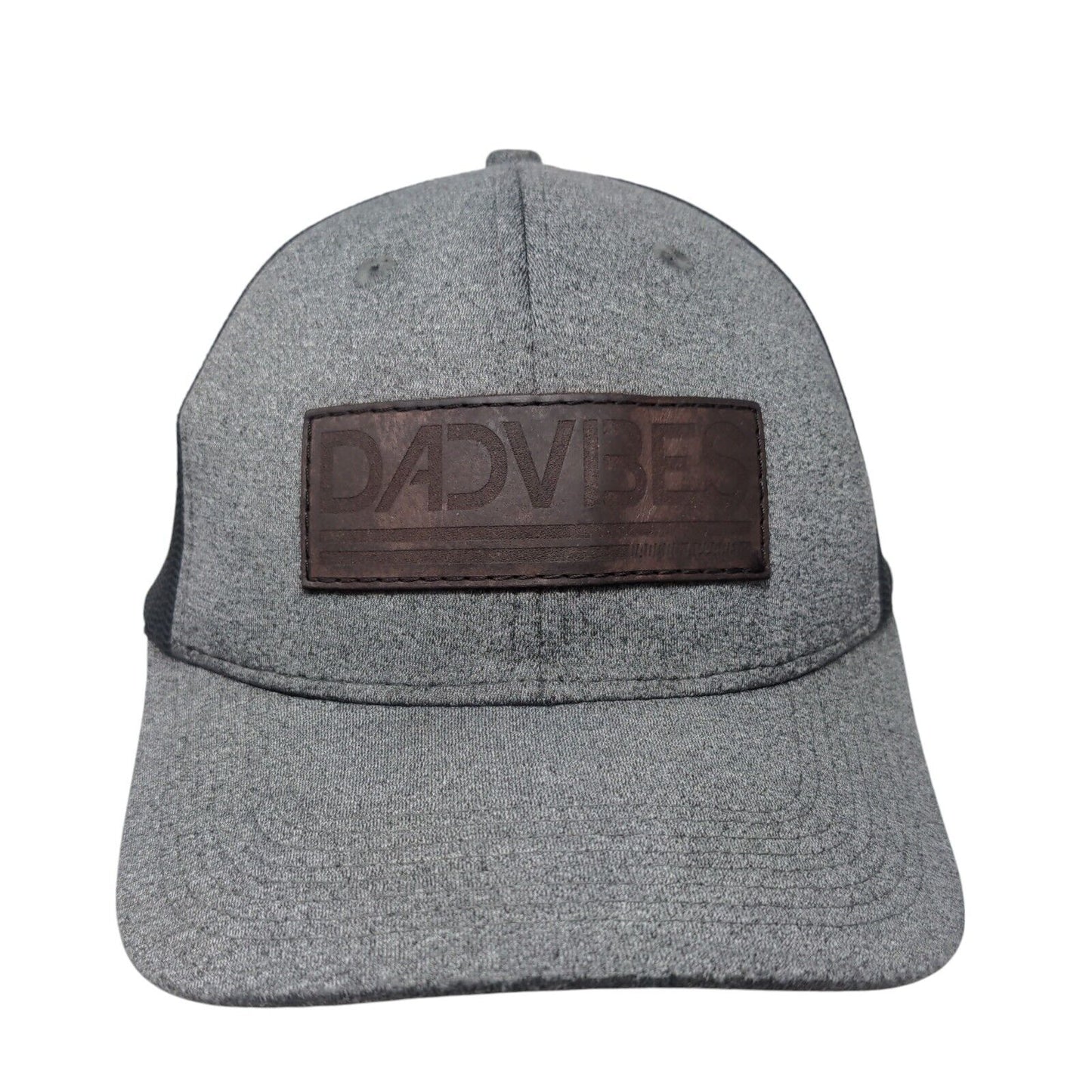 Dad Vibes Snapback Trucker Hat Gray One Size Adjustable Mesh Back 6 Panel