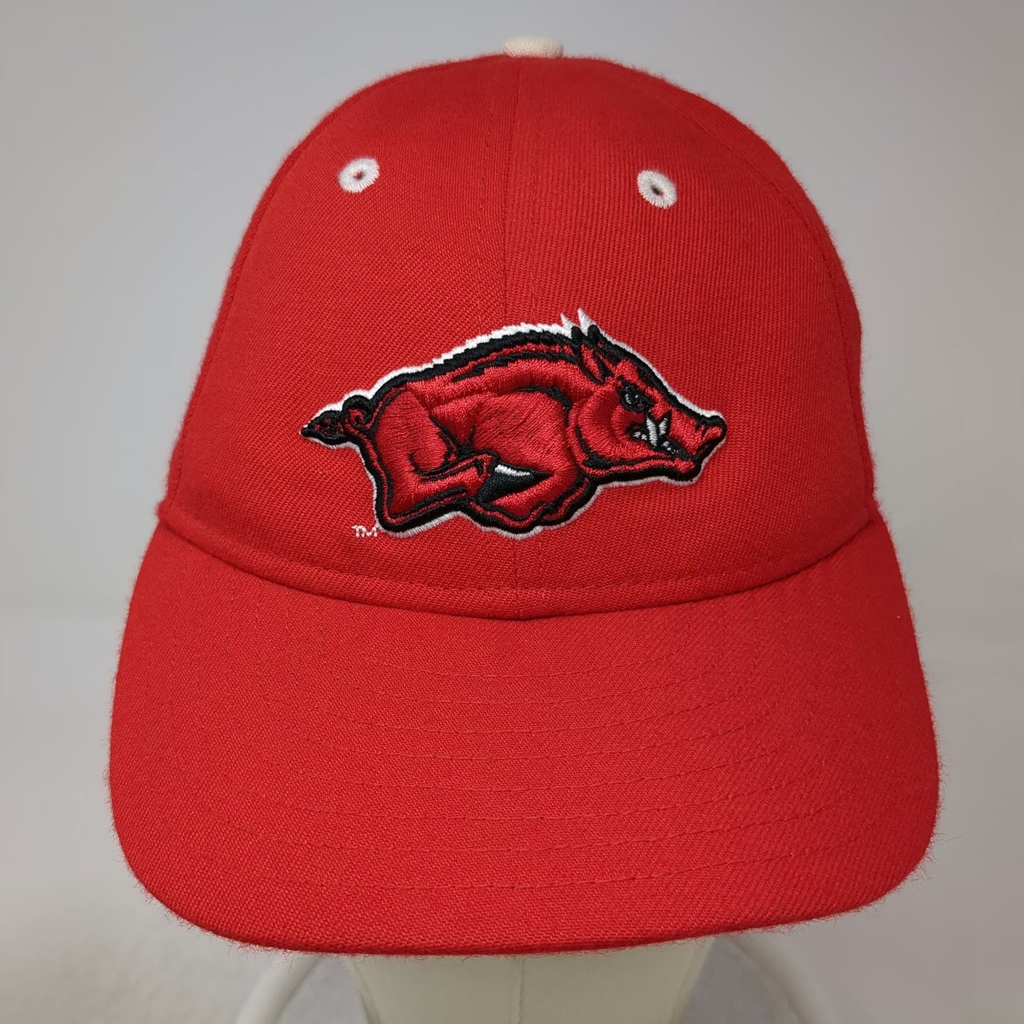 Arkansas Razorbacks NCAA New Era Red Hat 6 3/4 Wool Blend Running Hog Logo Fit