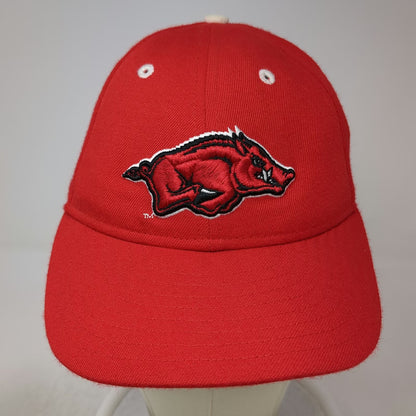 Arkansas Razorbacks NCAA New Era Red Hat 6 3/4 Wool Blend Running Hog Logo Fit