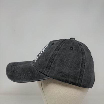 Bride Tribe Slideback Hat Gray One Size Embroidered Adjustable Cotton