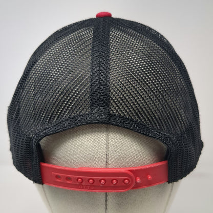 OTTO Trucker Hat Black Red One Size R&R Barbeque Pig Logo Mesh Back Snapback