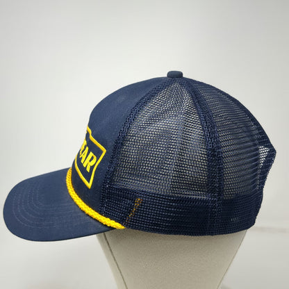 K-Products Trucker Hat Blue Goodyear Patch Rope Mesh Back Snapback Vintage