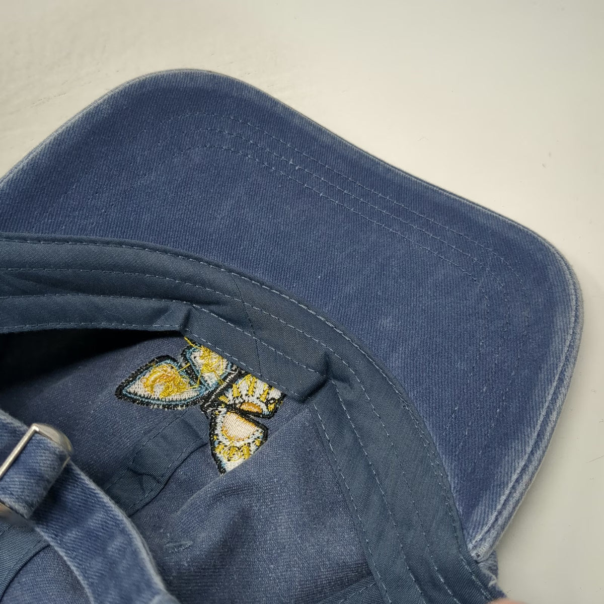 Wild Fable Baseball Cap Blue One Size Butterfly Sun Moon Cotton Slideback Hat