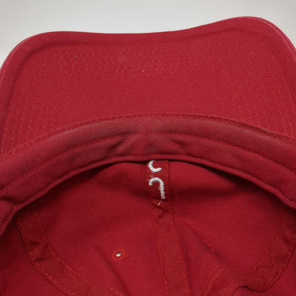 Fahrenheit Baseball Cap Red One Size Simplot Land and Livestock JS USA Flag Hat