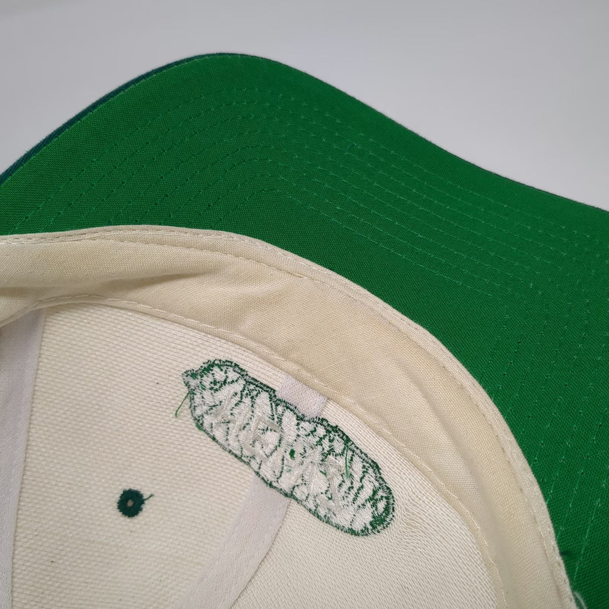 Heinz Logo Snapback White Green One Size Hat Pickle Badge Food Brand Structured