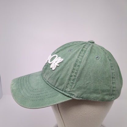 Day Off Slideback Hat Sage Green One Size Adjustable Leather Strap