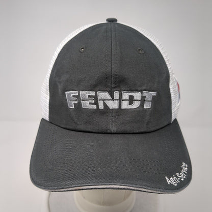 FENDT Agri-Service Snapback Trucker Hat Gray One Size Adjustable Mesh Back Halo