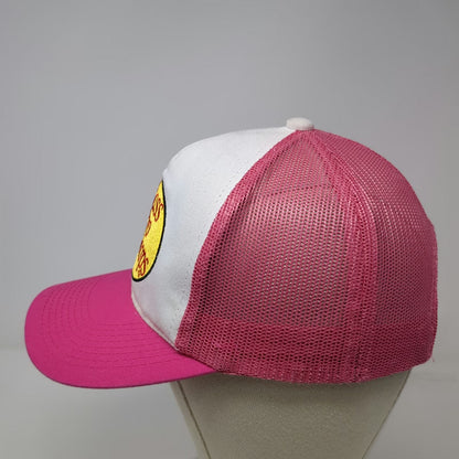 Bass Pro Shops Trucker Hat Pink One Size Mesh Snapback Bass Fish Graphic