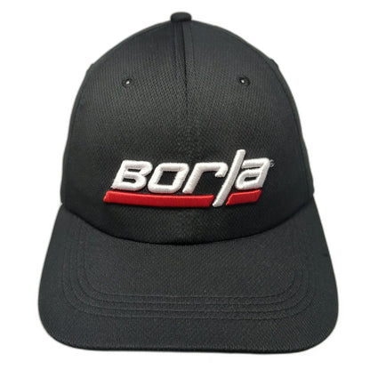 Borla Baseball Cap Black One Size Strapback Performance Polyester Exhaust Hat