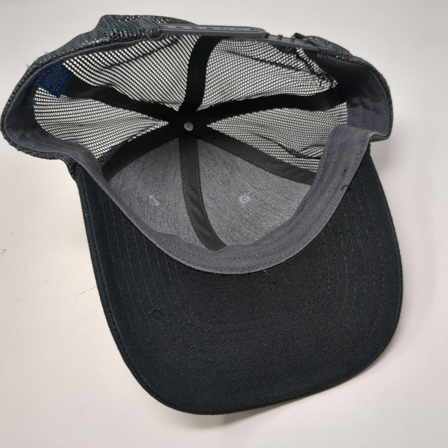 NN Snapback Trucker Hat Gray OSFA Adjustable Mesh Back Port Authority