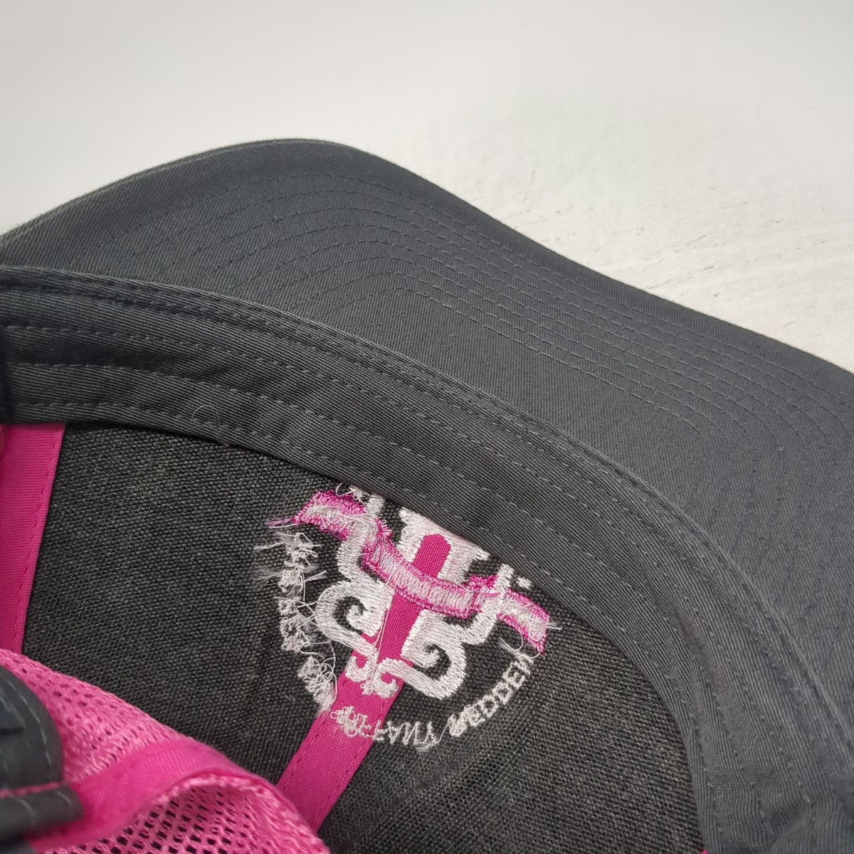 Richardson Trucker Hat Gray Pink One Size Mesh Rex Tiffany Redden Foundation
