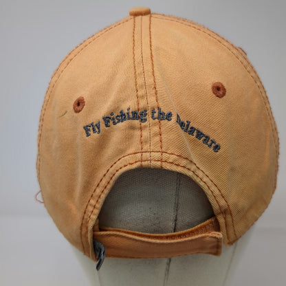 Attitude 101 Baseball Cap Orange One Size Fly Fishing Hancock NY Strapback Hat