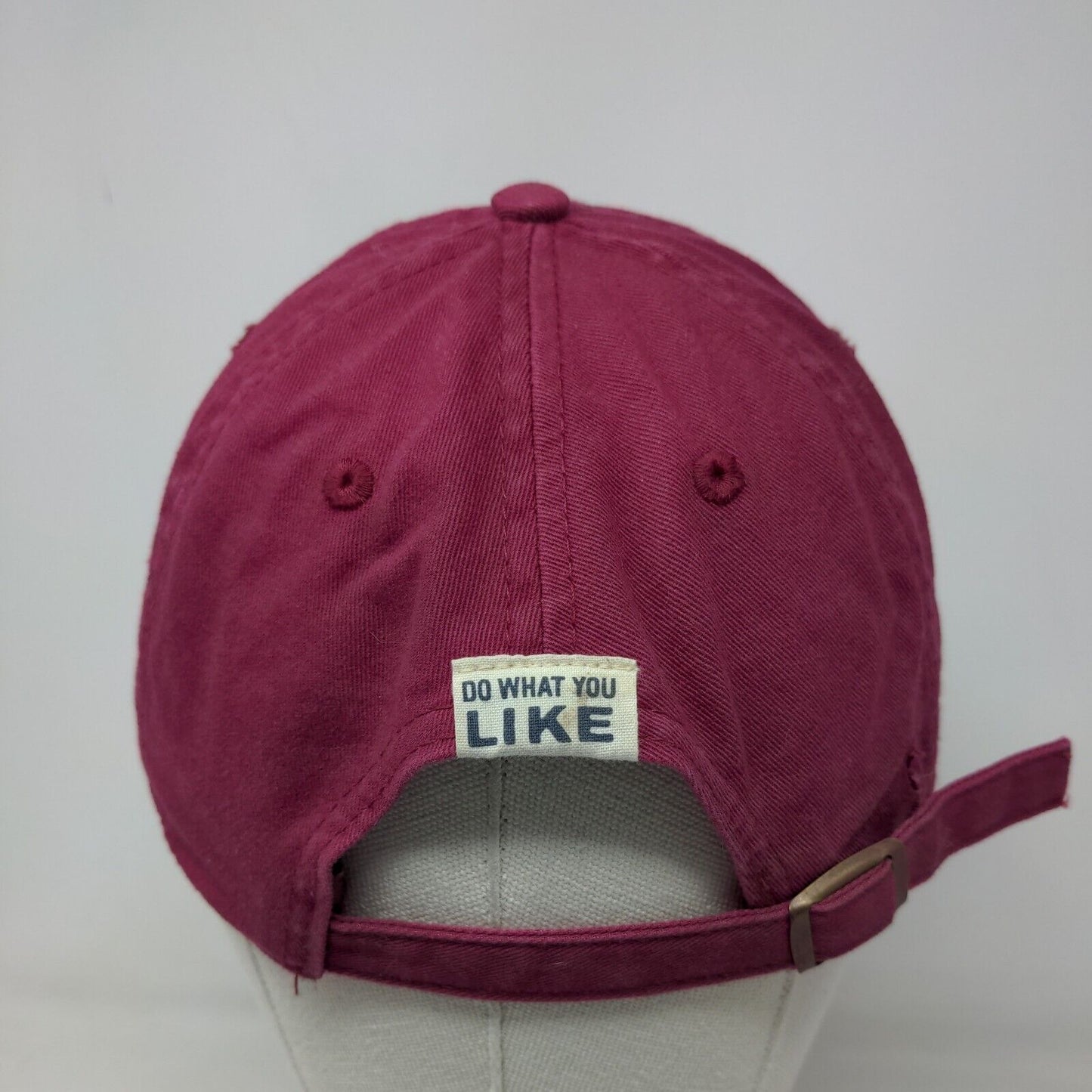 Life is Good Women's Slideback Hat Red Adjustable Embroidered Logo 100% Cotton