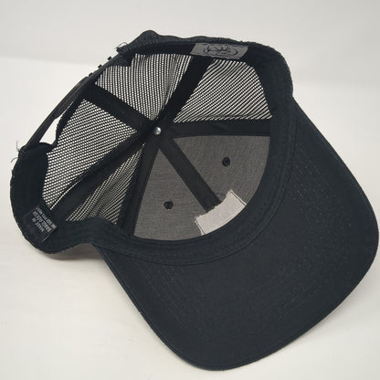 RMEF Team Elk Snapback Trucker Hat Black One Size Adjustable Mesh Back 6 Panel