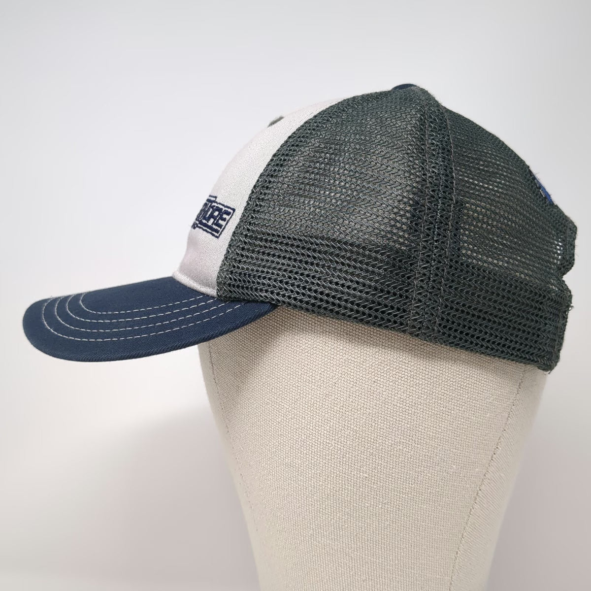 District Trucker Hat Gray Blue Green One Size Farmore Idaho Reinke Mesh Snapback