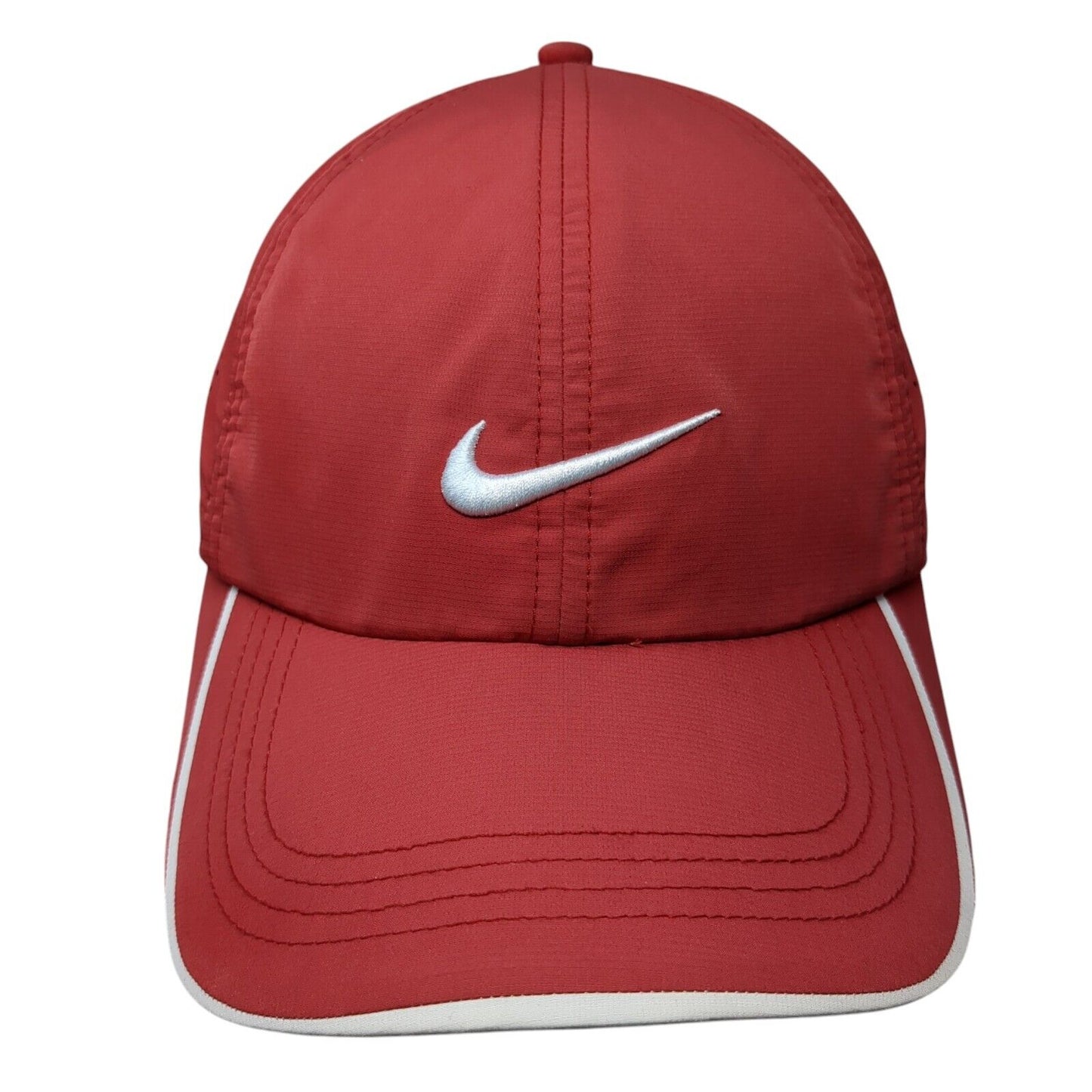 Nike One Strapback Golf Hat Red OS Adjustable Embroidered Swoosh Breathable
