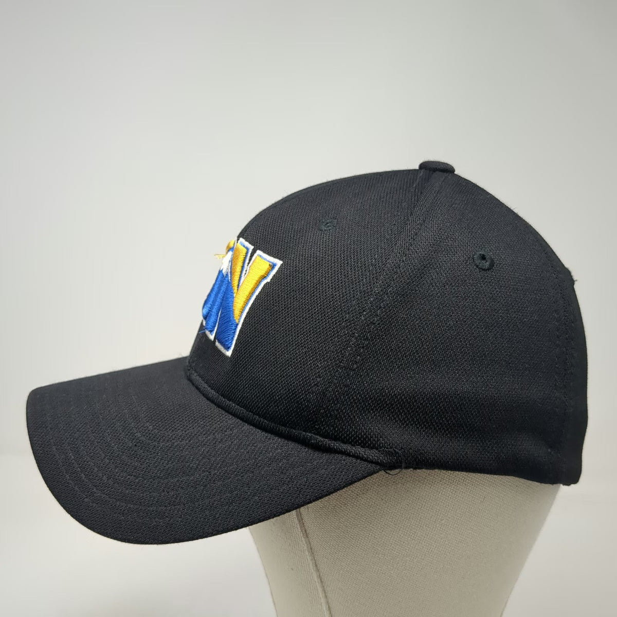 Denver Nuggets NBA Reebok Hat Black One Size DN Mountain Logo Logoman Flex Fit