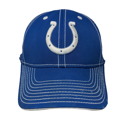 NFL Reebok Indianapolis Colts Fitted Hat Blue Size L/XL Embroidered Logo