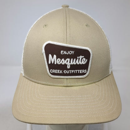 Richardson Trucker Hat Beige OSFM Mesquite Creek Outfitters Mesh Back Snapback