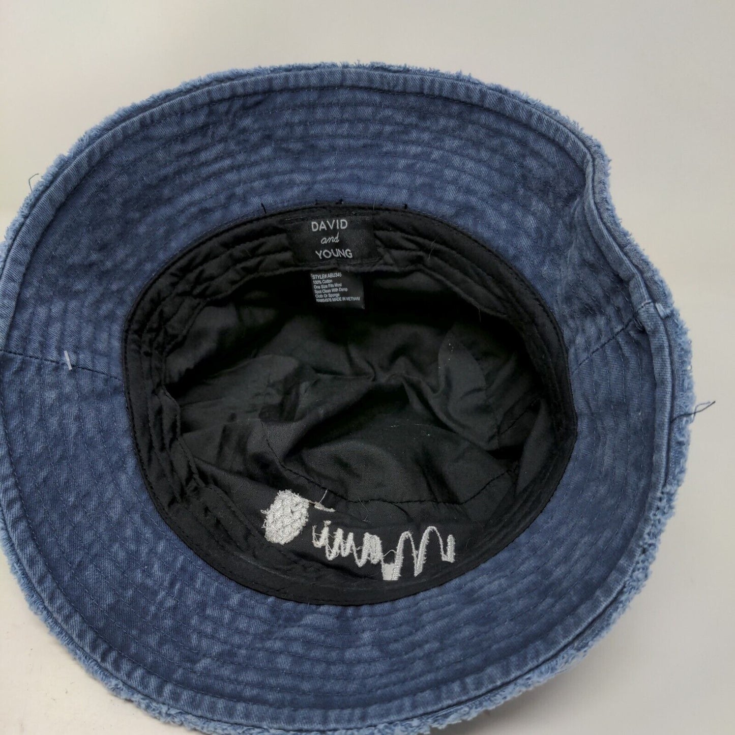 Maui Pineapple Bucket Hat Blue OSFM Embroidered David And Young W/Tags