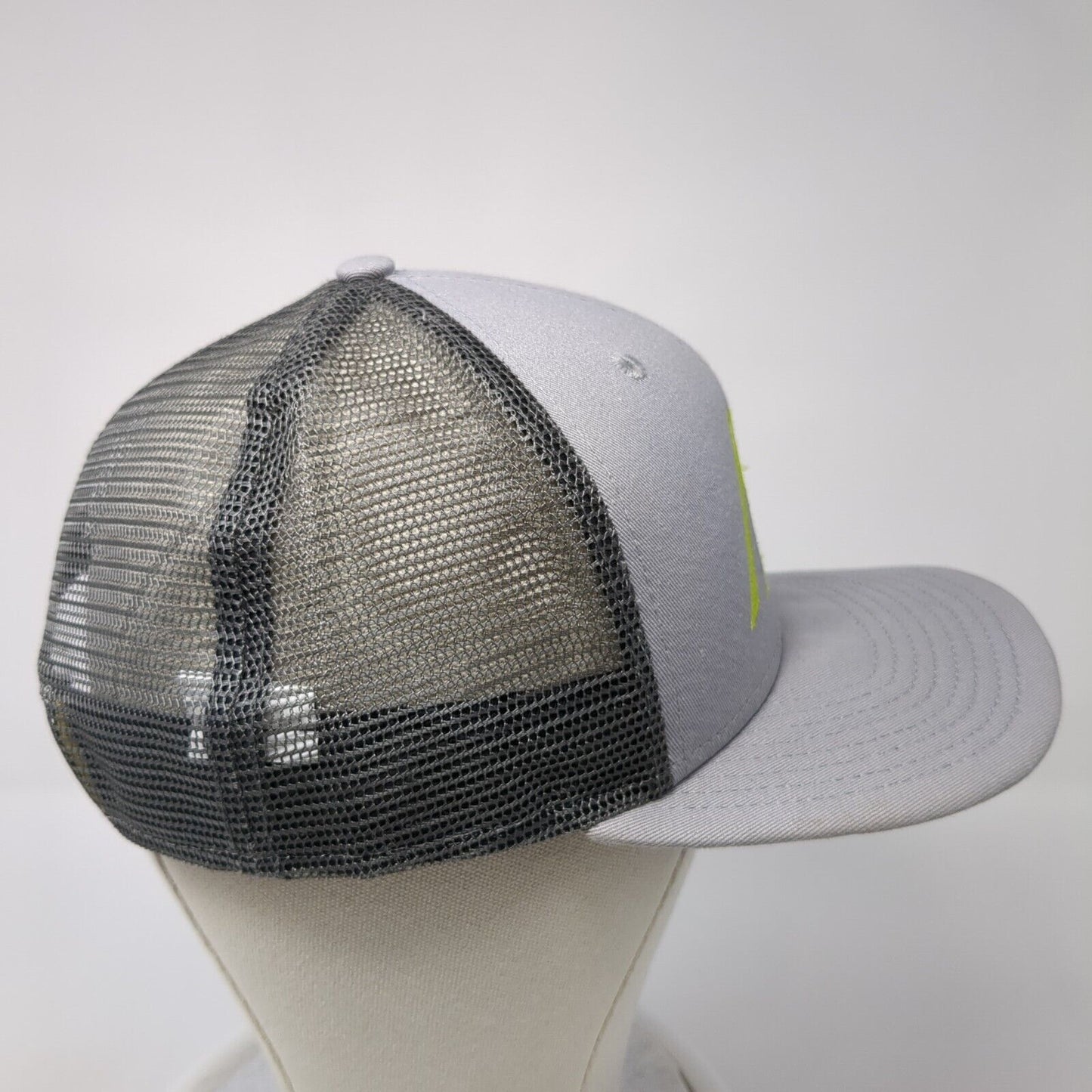 Letter M Snapback Mesh Back Trucker Hat Gray One Size New Era 9Fifty