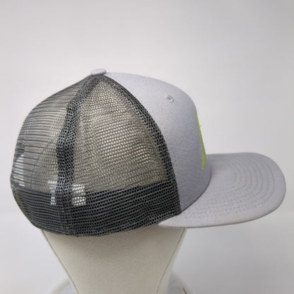 Letter M Snapback Mesh Back Trucker Hat Gray One Size New Era 9Fifty