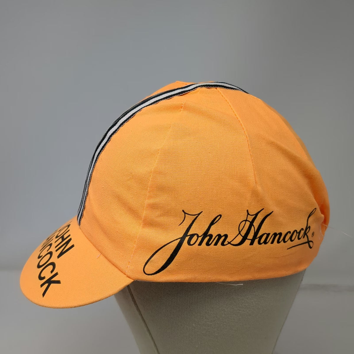 O'Gara 1992 New York City Marathon John Hancock Orange Baseball Cap Hat Vintage