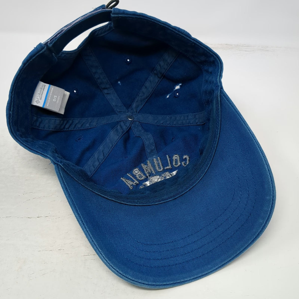Columbia Baseball Cap Blue One Size Slideback Hat CSC USA Sportswear Cotton Logo