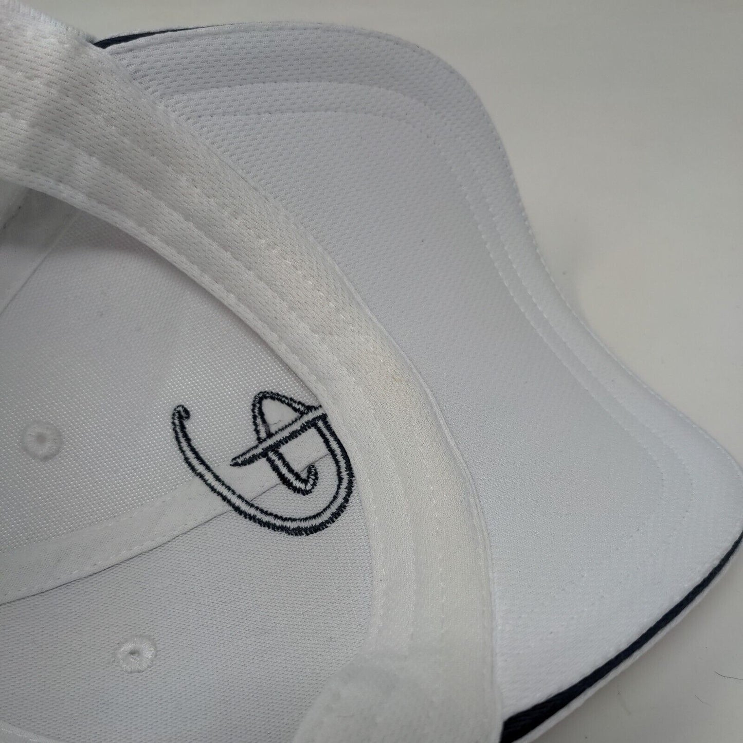 Disney Logo Strapback Hat White Adult Embroidered Adjustable 6 Panel