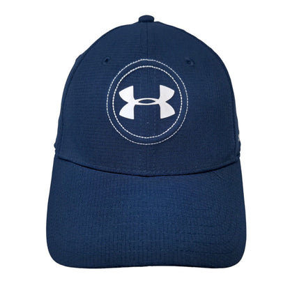 Under Armour Golf Fitted Hat Blue Size L/XL Lightweight Breathable 6 Panel