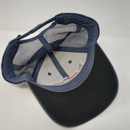 Patagonia Snapback Trucker Hat Blue One Size Adjustable Embroidered Mesh Back