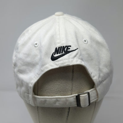 Nike Baseball Cap White One Size Just Do It Swoosh Logos Cotton Slideback Hat