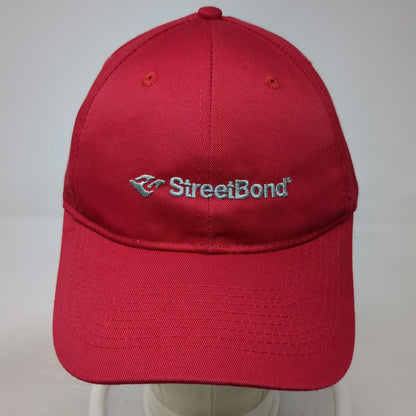 Port Authority Baseball Cap Red One Size StreetBond Embroidered Strapback Hat