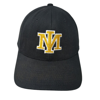 Richardson Pro 185 Fitted Baseball Cap Black XL Lightweight Embroidered 6 Panel