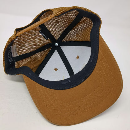 Carhartt Trucker Hat Brown One Size Boise Co-op Market Mesh Snapback Logo 1973