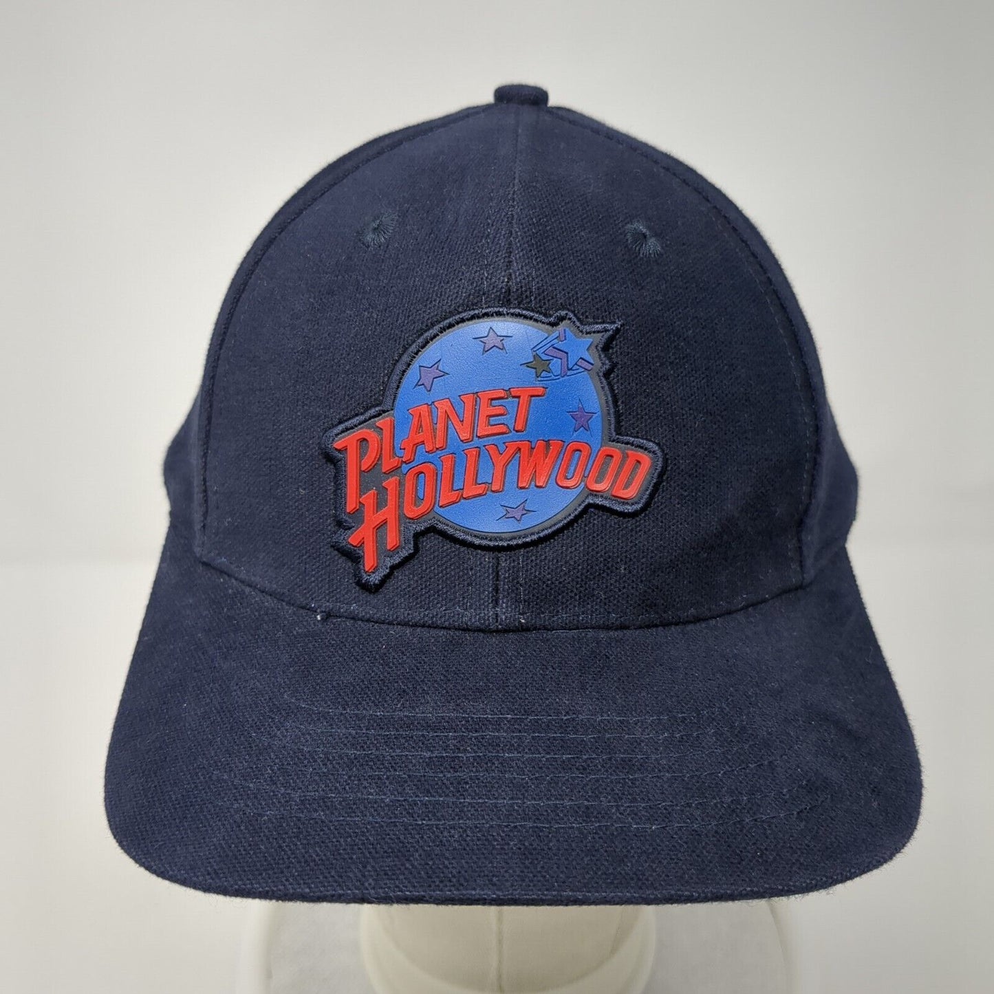 Planet Hollywood Strapback Hat Blue One Size Adjustable Embroidered Aspen Cotton