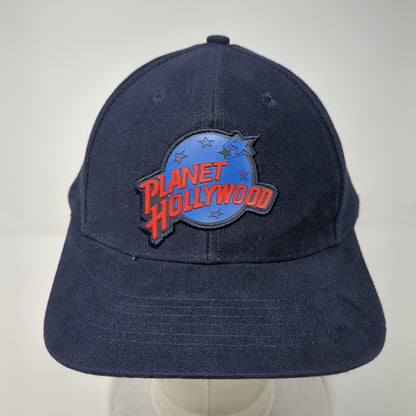 Planet Hollywood Strapback Hat Blue One Size Adjustable Embroidered Aspen Cotton