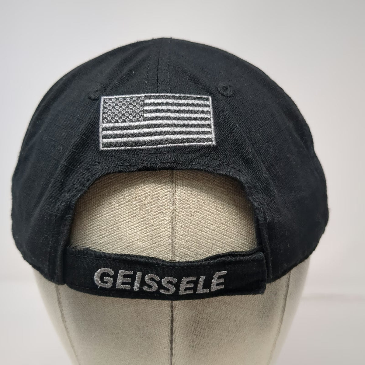 Geissele Automatics Baseball Cap Black One Size US Flag Strapback Hat