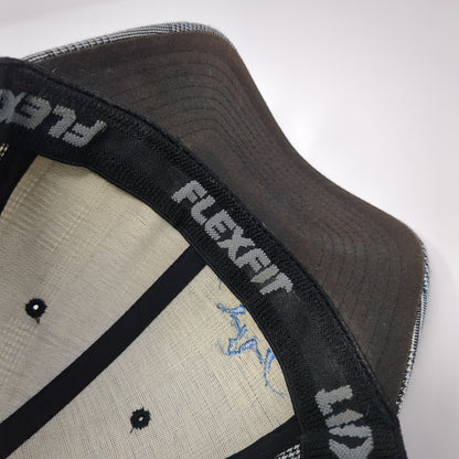 Dynamic Discs Fitted Hat Gray Large-XL Plaid Embroidered Flexfit Yupoong